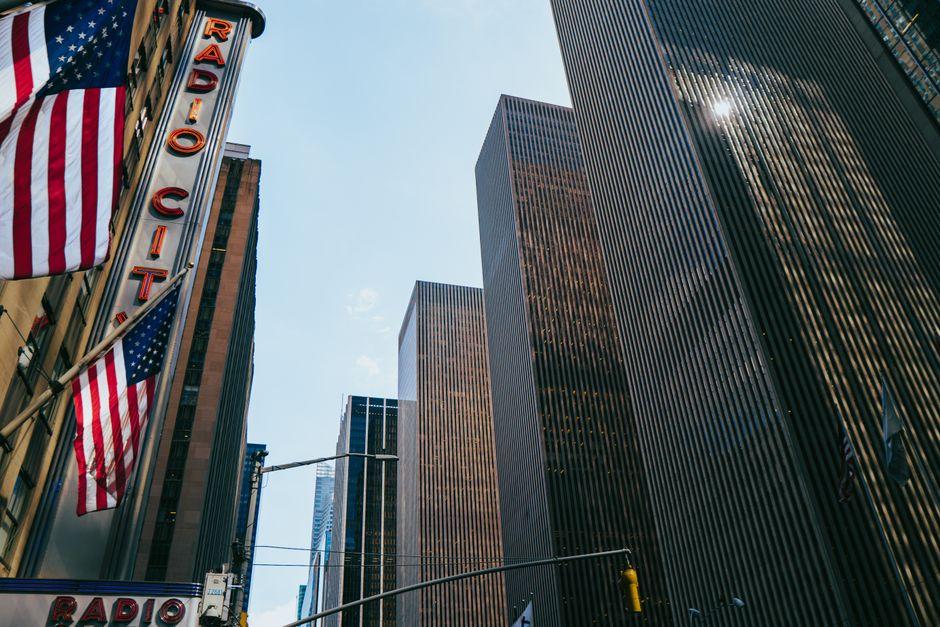 Radio City and Skyscrapers in New York City
