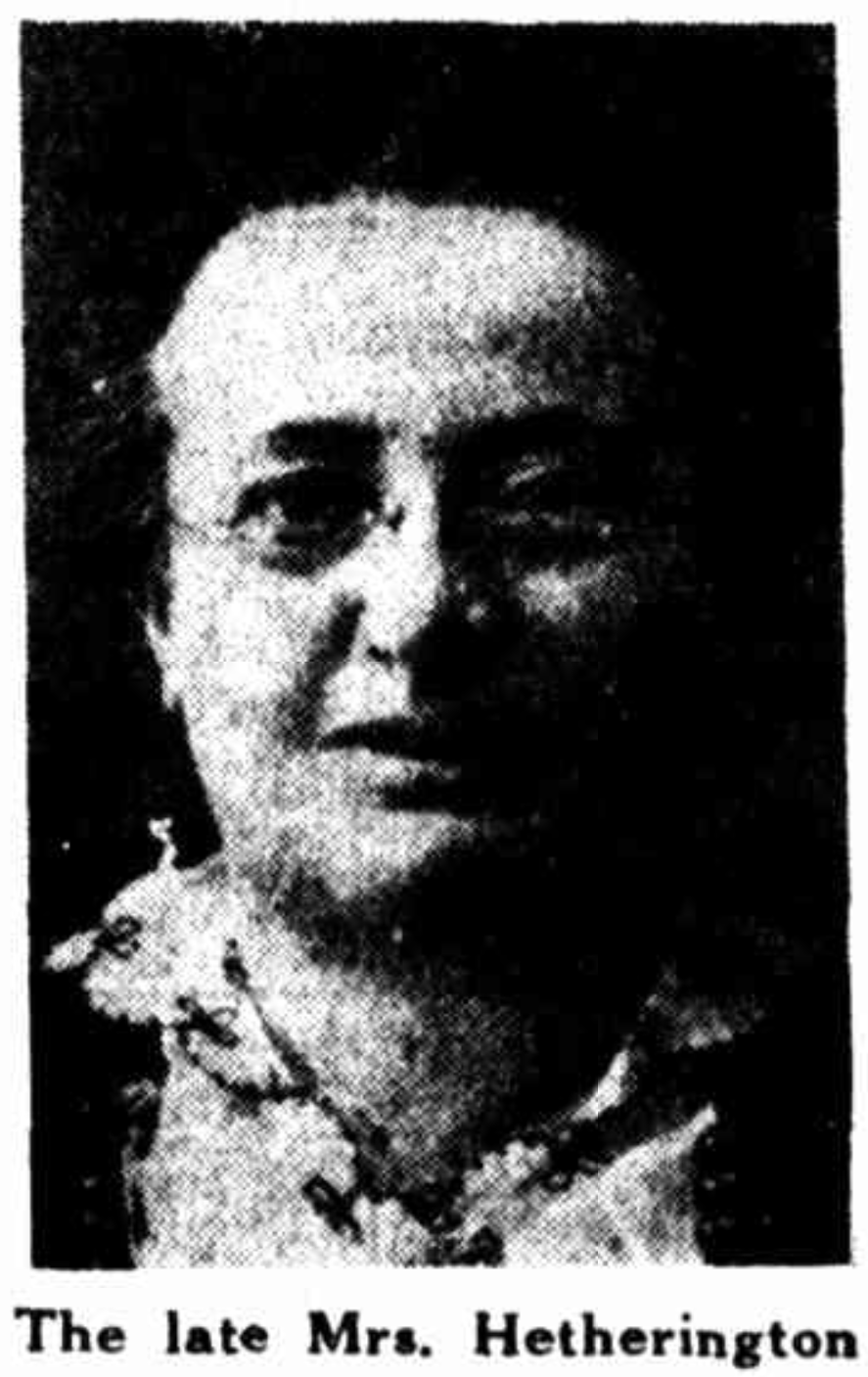 Amelia Hetherington, Mayoress of Brisbane, Queensland, Australia